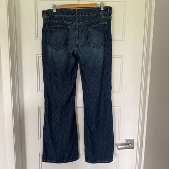 Old Navy Jeans - Low waisted - Wide Leg Dark Wash - Size 12 - Picture 2 of 13